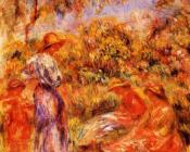 皮埃尔 奥古斯特 雷诺阿 : Three Women and Child in a Landscape